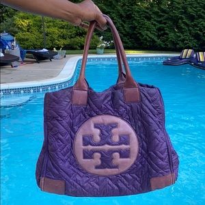 Tory Burch Quilted Puffer Nylon Tote